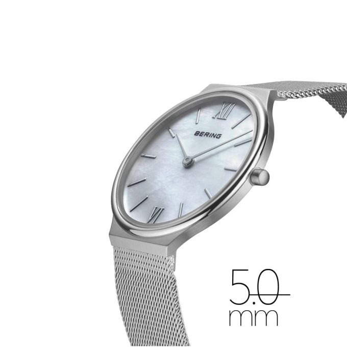 Bering Mother of Pearl Dial Steel Watch 18434-000