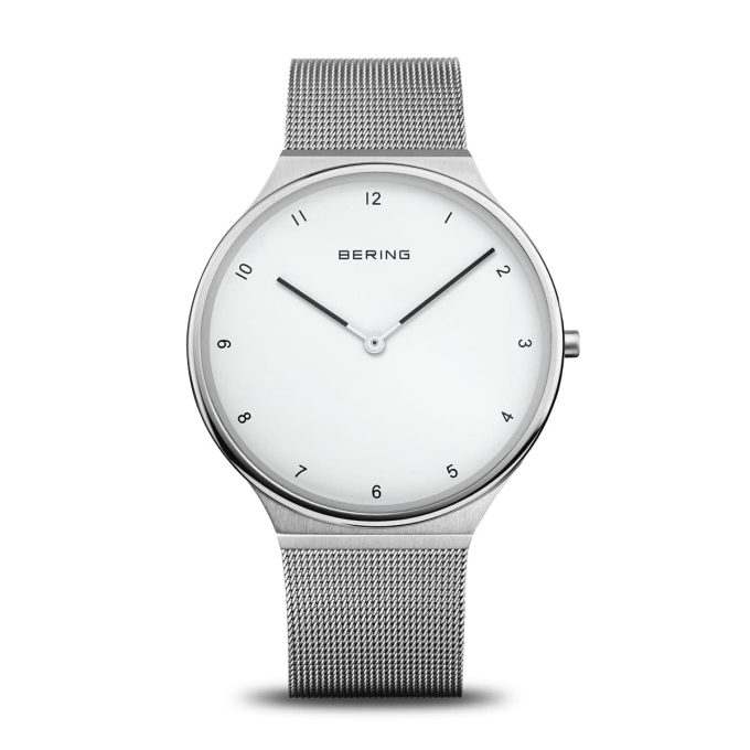 Bering Minimal White Dial Steel Watch 18440-004
