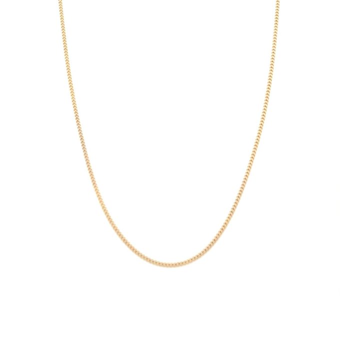9ct Yellow Gold Curb Link Chain - 18 Inch