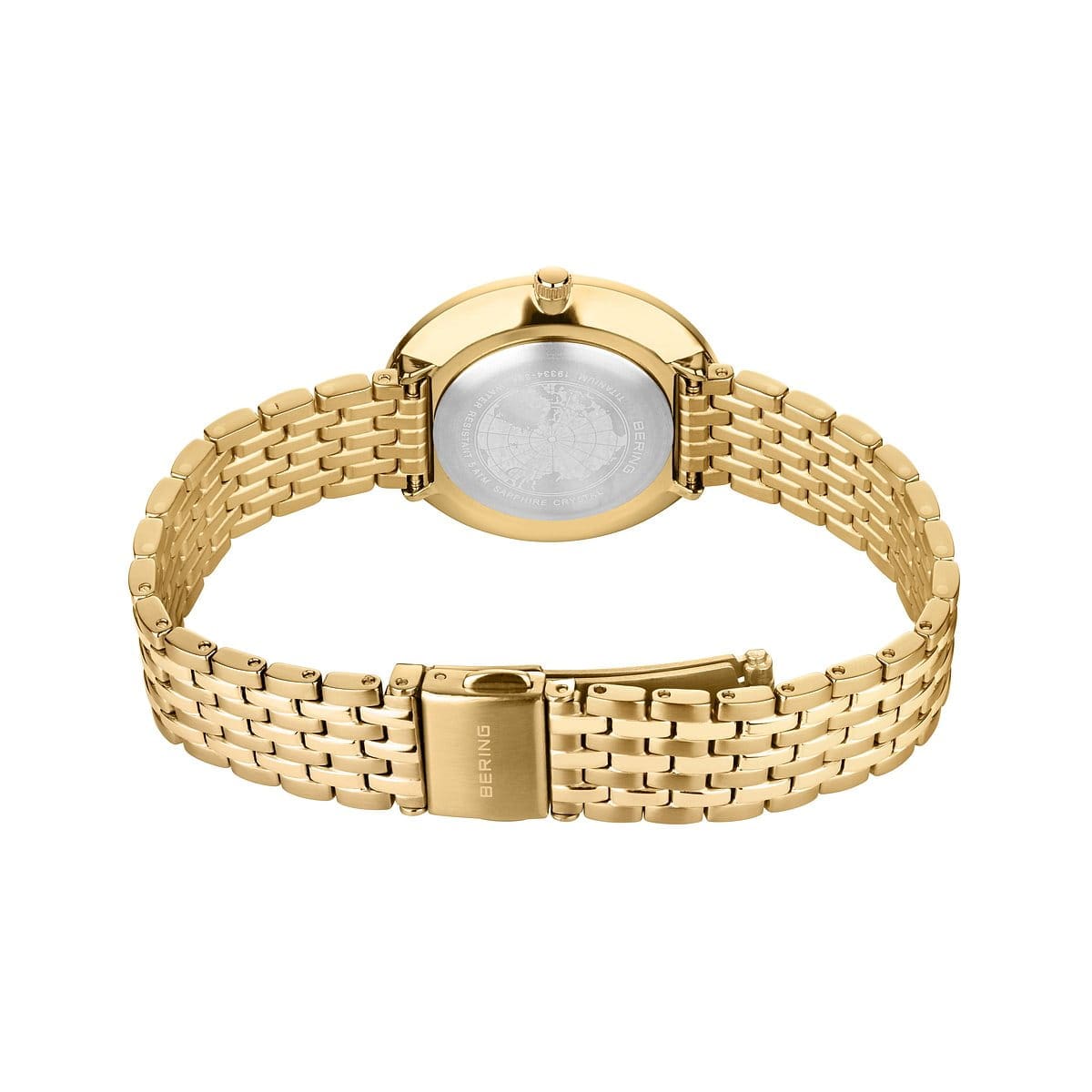 Bering Ladies Gold Titanium Watch 19334-334