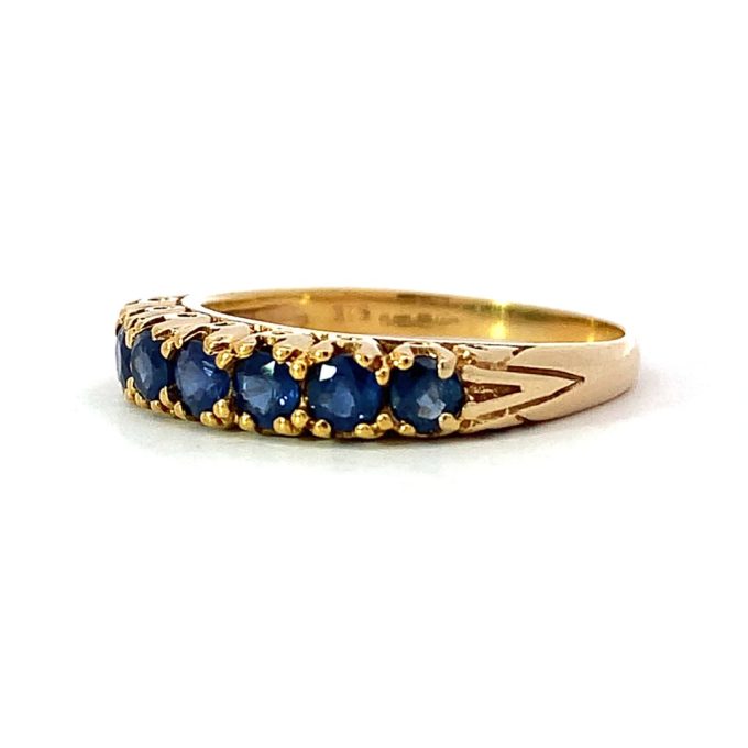Yellow Gold Sapphire Eternity Ring