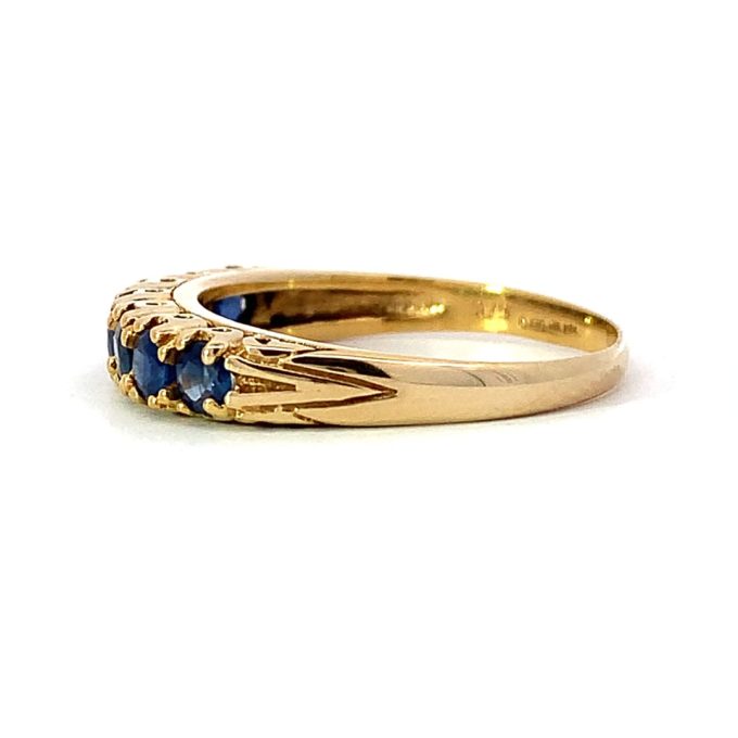 Yellow Gold Sapphire Eternity Ring