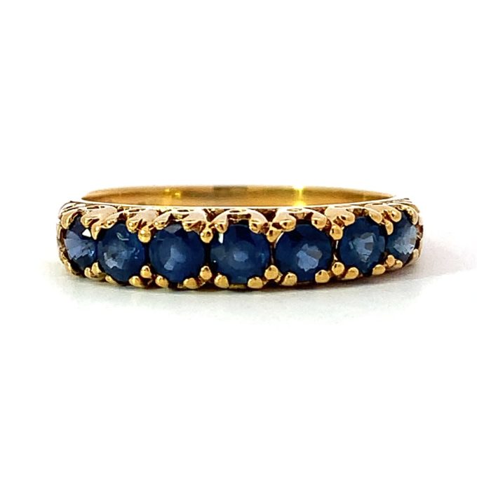 Yellow Gold Sapphire Eternity Ring