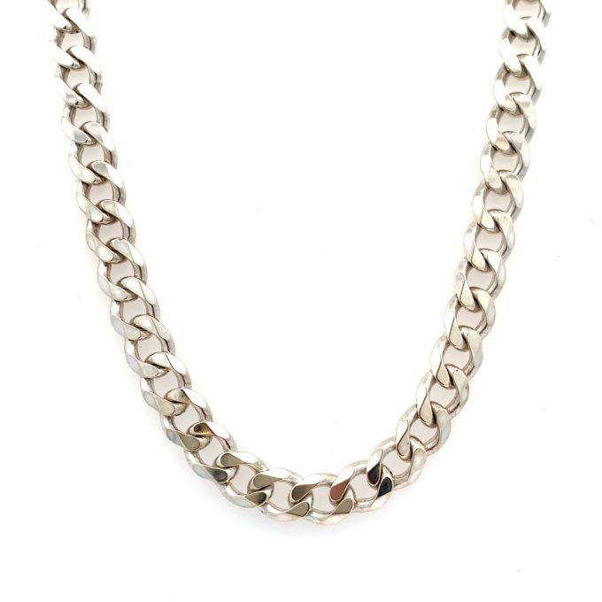 Heavy Weight Silver Curb Chain - 18"