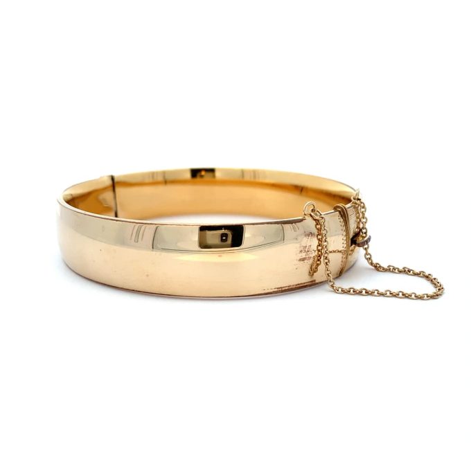 Vintage 9ct Rolled Gold Engraved Bangle