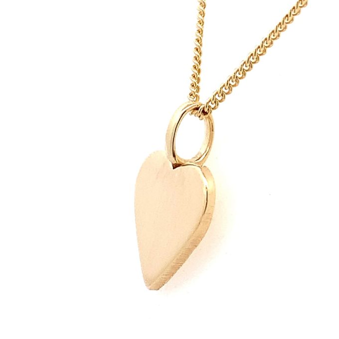 9ct Gold Engravable Heart Necklace