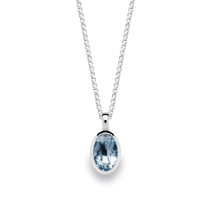 Bastian Oval Topaz Confession Necklace