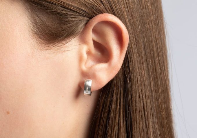 Bastian Diamond Set Huggie Earrings