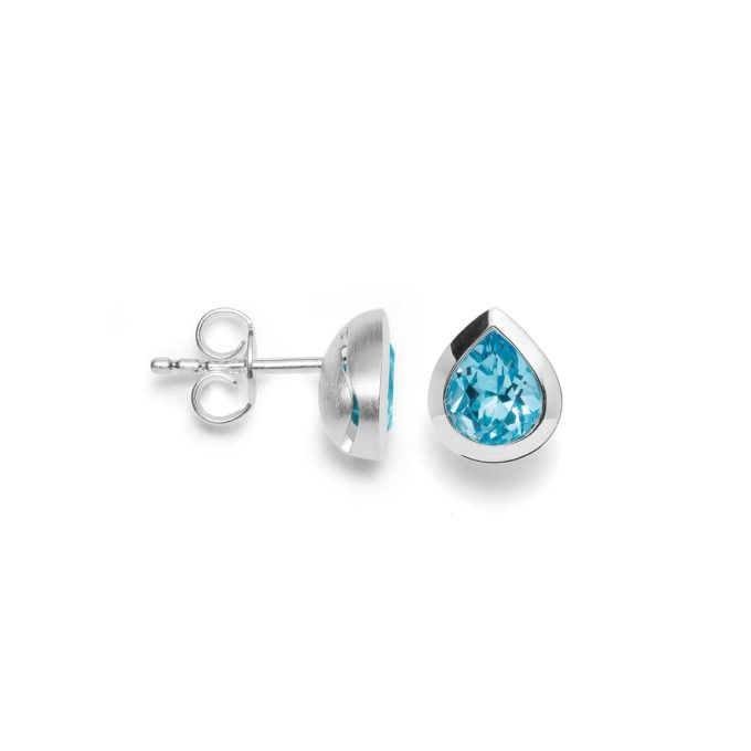Bastian Pear Cut Topaz Stud Earrings