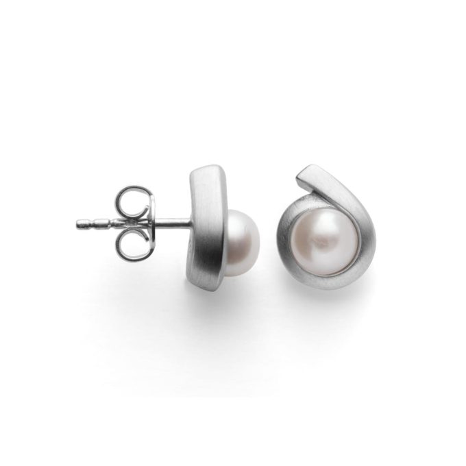 Bastian Silver Sensual Pearl Stud Earrings
