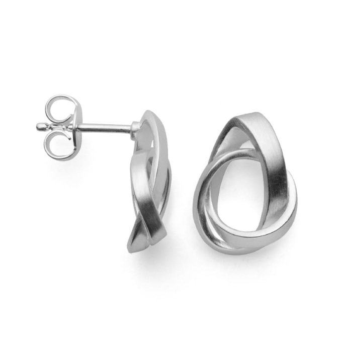 Bastian Silver Dynamic Stud Earrings