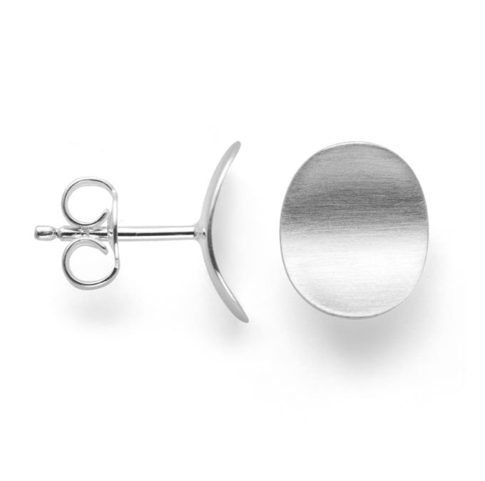 Bastian Silver Round Stud Earrings