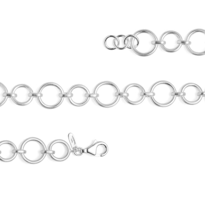 Bastian Silver Circles Bracelet