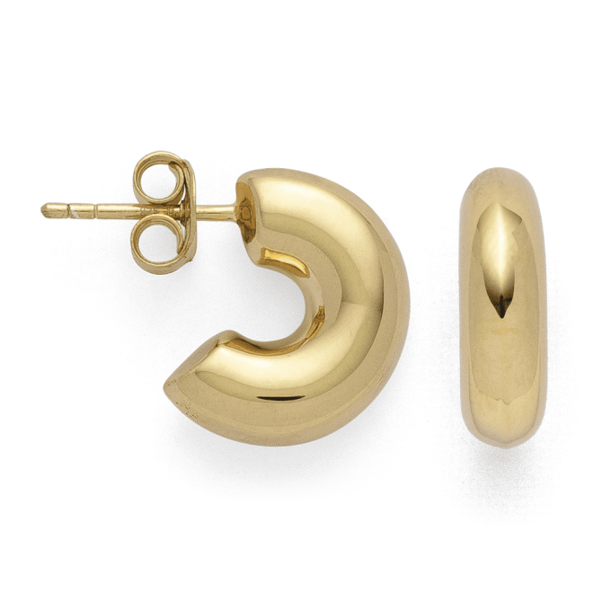 Bastian Gold Curve Earrings