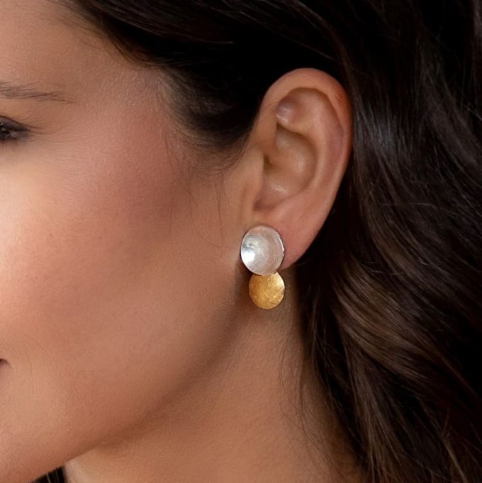 Bastian Simply Bi-Colour Drop Earrings