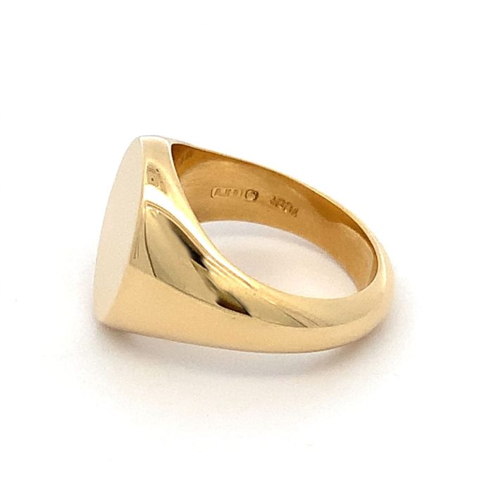 9ct Gold Ladies Heavy Oxford Signet Ring