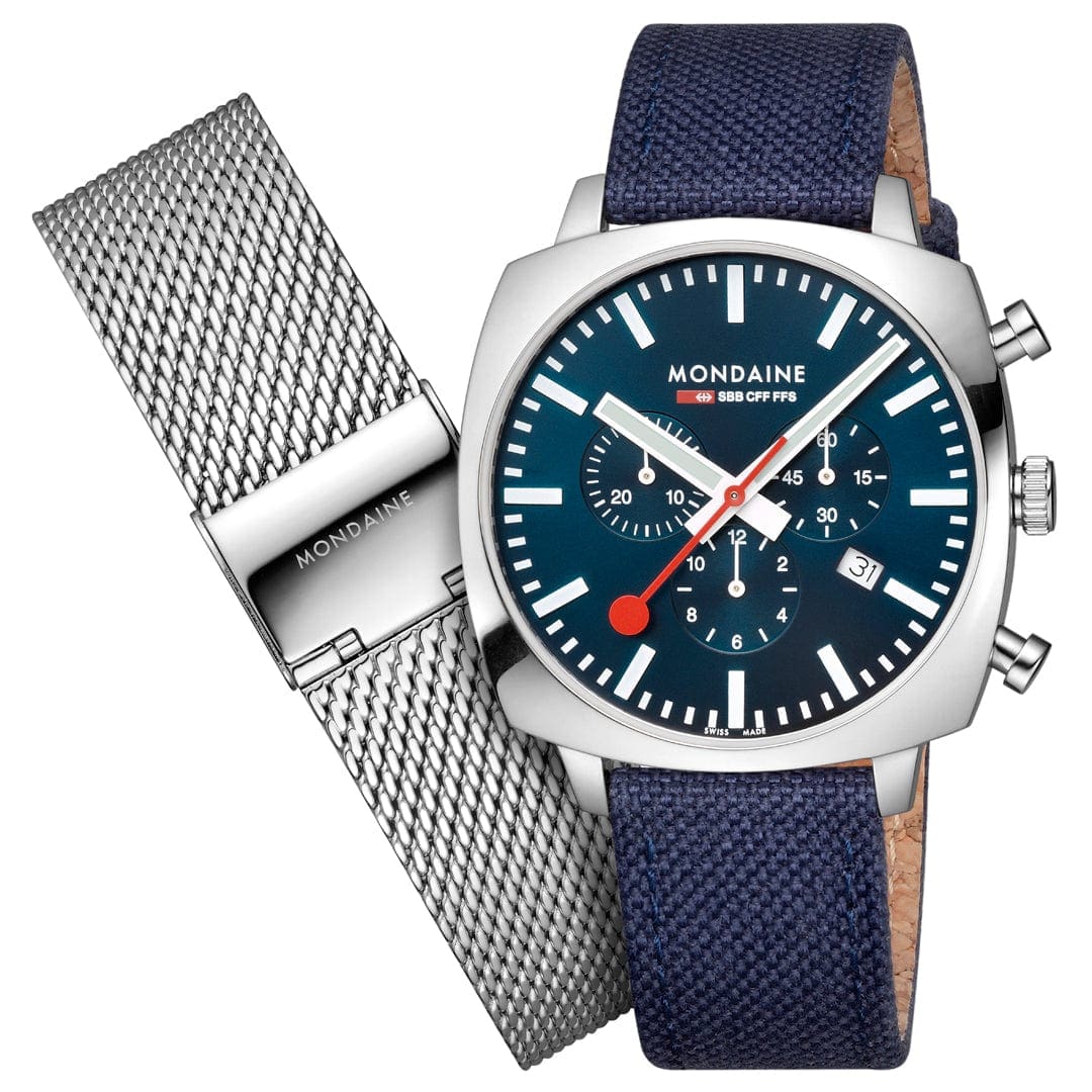 Mondaine Grand Cushion Watch MSL41440LDSET