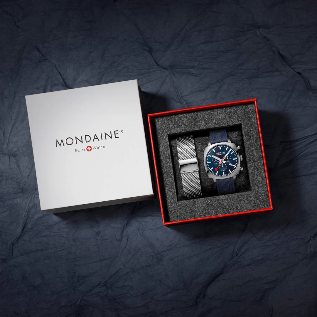 Mondaine Grand Cushion Watch MSL41440LDSET
