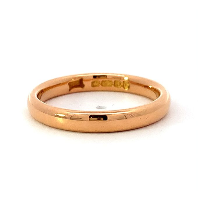 22ct Gold Ladies Court Shape Band