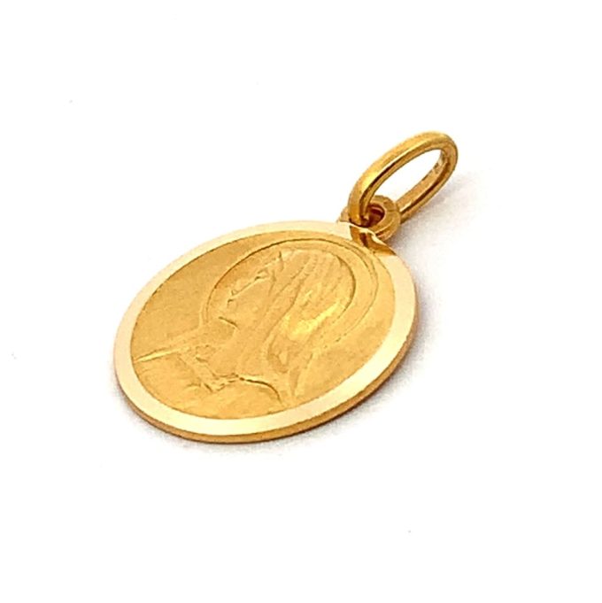 Small 18ct Gold Virgin Mary Pendant