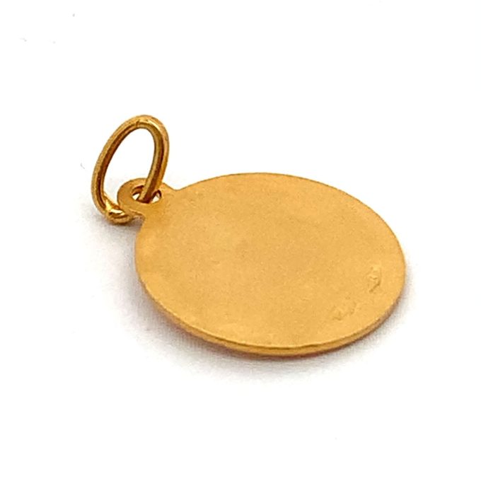 Small 18ct Gold Virgin Mary Pendant