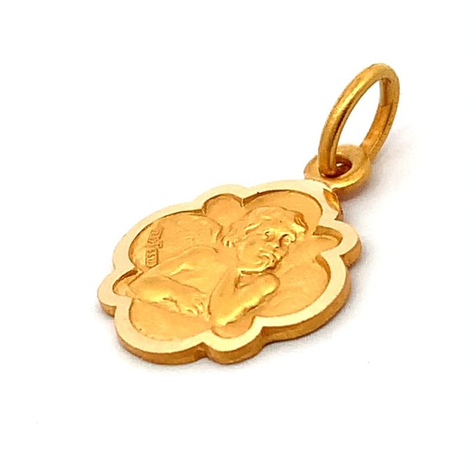 Small 18ct Gold Cherub Pendant