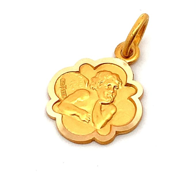 Small 18ct Gold Cherub Pendant