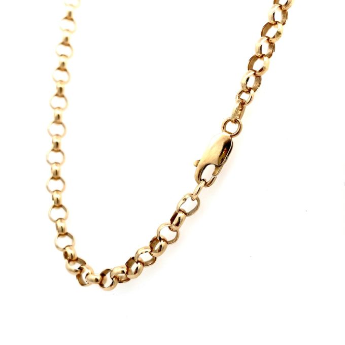 9ct Gold Belcher Link Chain - 22 Inch