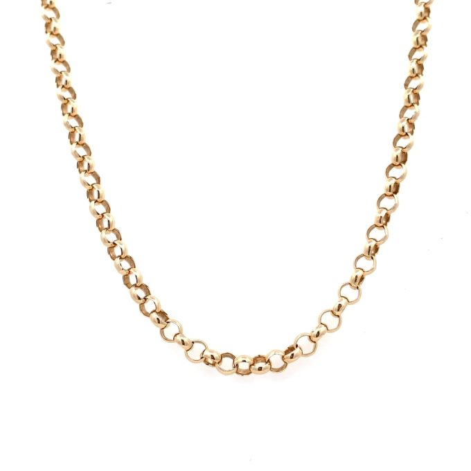 9ct Gold Belcher Link Chain - 22 Inch