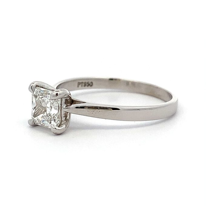 1.00ct Princess Diamond Solitaire Ring