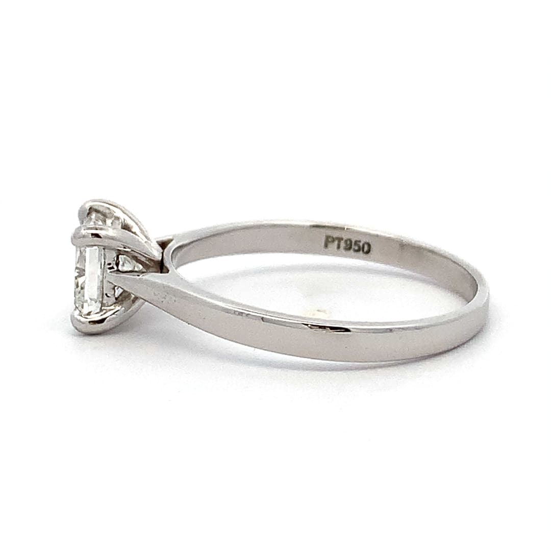 1.00ct Princess Diamond Solitaire Ring