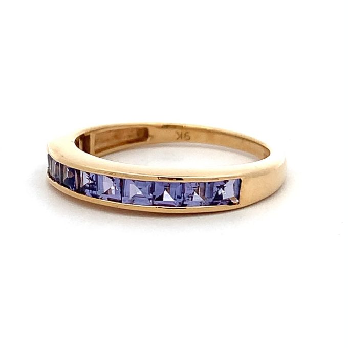 Tanzanite Channel Set Eternity Ring