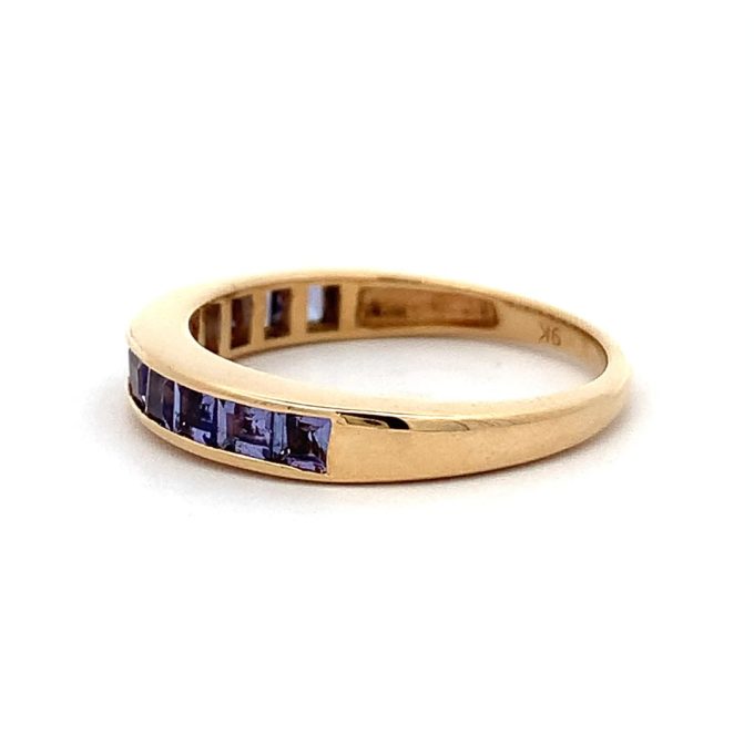 Tanzanite Channel Set Eternity Ring