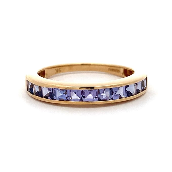 Tanzanite Channel Set Eternity Ring