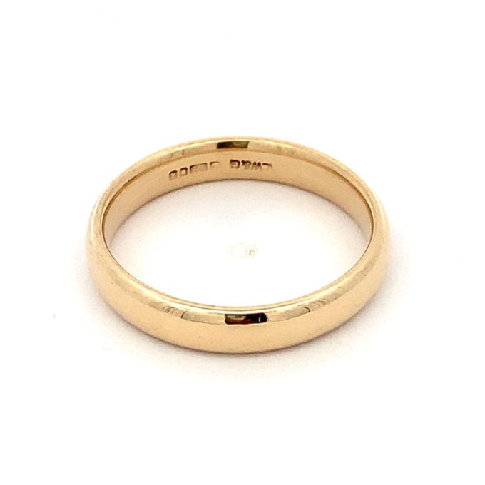 9ct Gents Gold Court Band 4mm