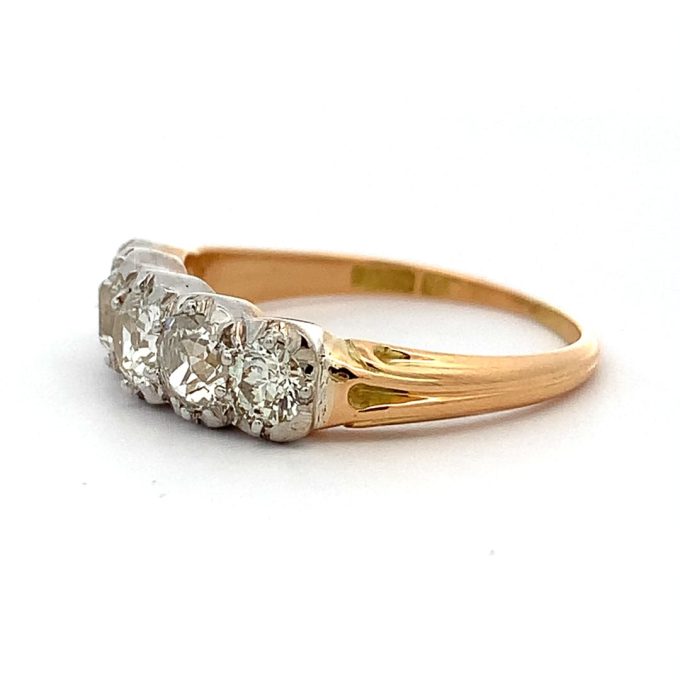 Victorian Diamond Five Stone Ring
