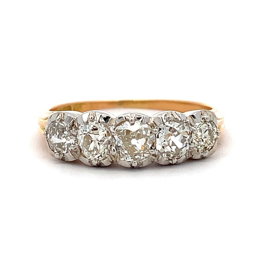 Victorian Diamond Five Stone Ring