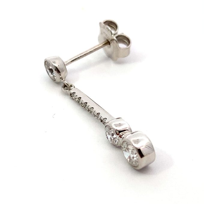 1.00ct Diamond Drop Earrings