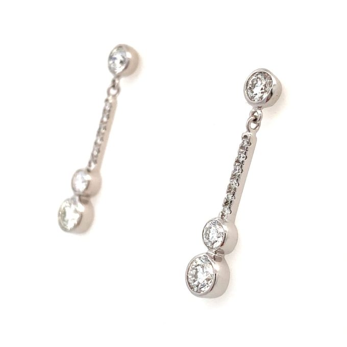 1.00ct Diamond Drop Earrings