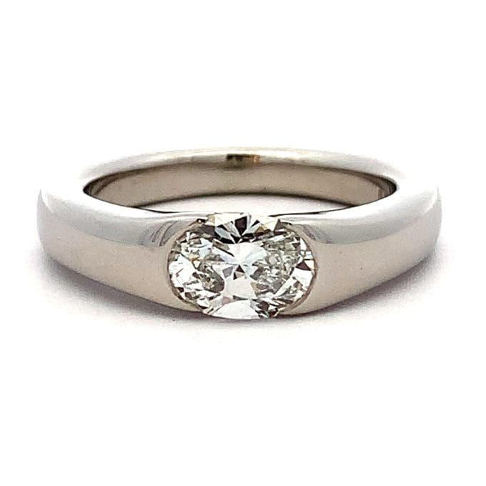 Boodles Oval Diamond Solitaire & Band Set