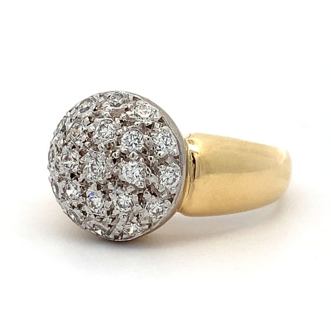 Diamond Pave Top Dress Ring