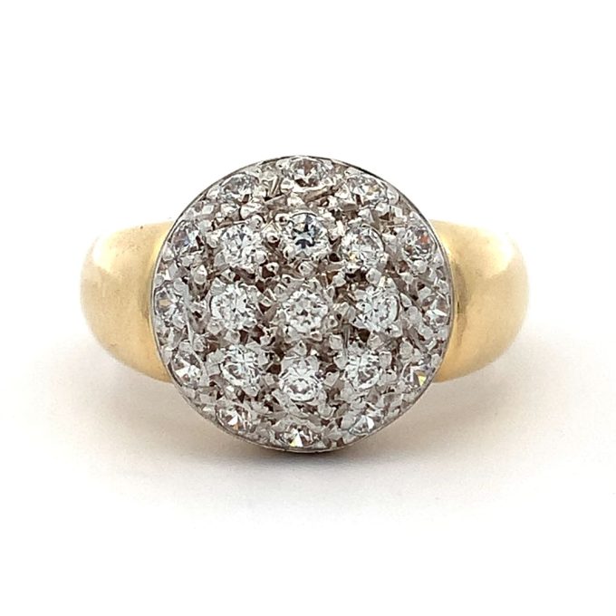 Diamond Pave Top Dress Ring