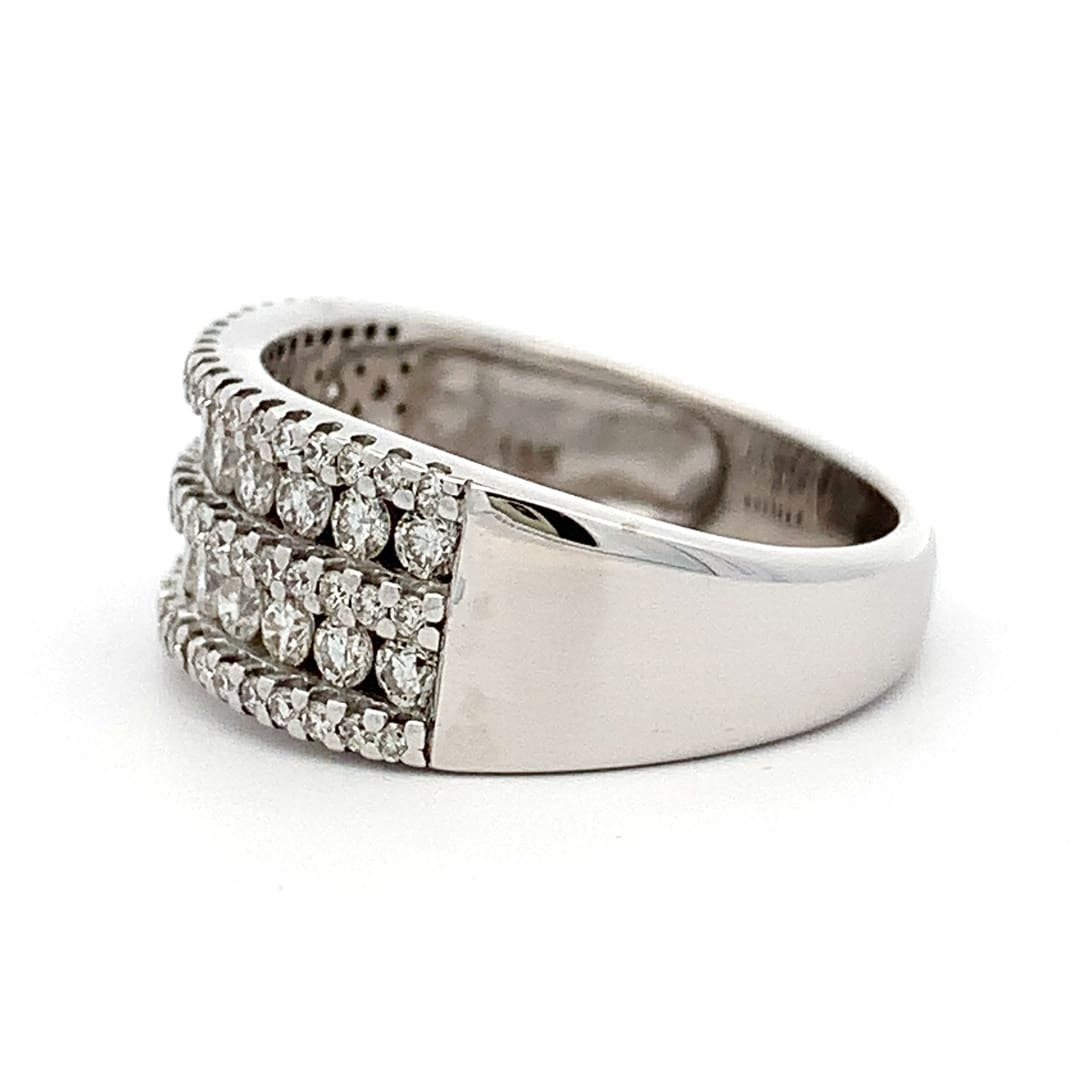 Diamond Multi Row Dress Ring