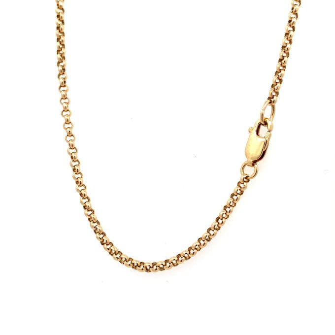 9ct Gold Belcher Link Chain - 16 Inch