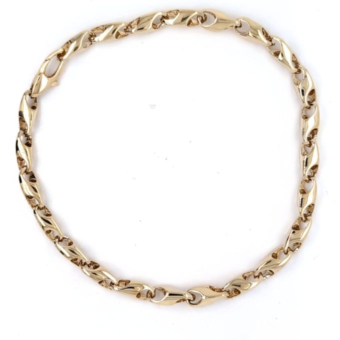 9ct Gold Lobster Link Bracelet