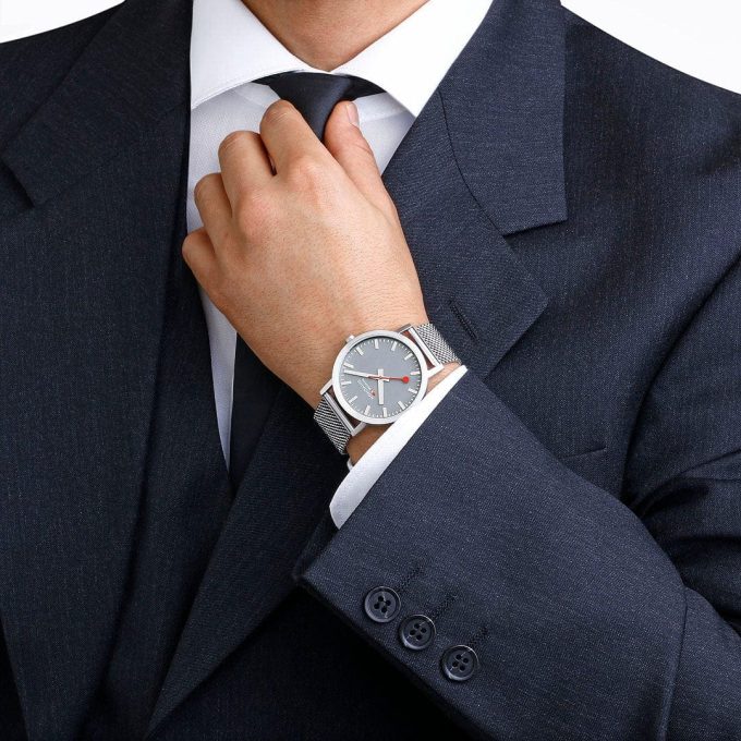 Gents Mondaine Silver Classic Watch A660.30360.80SBJ