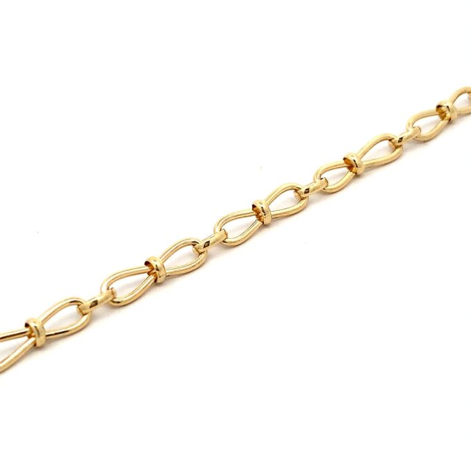 9ct Yellow Gold Echo Link Bracelet