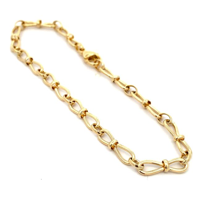 9ct Yellow Gold Echo Link Bracelet