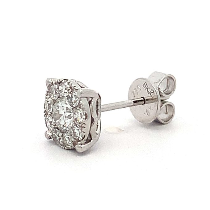 Mirage Diamond Stud Earrings 2.50 Carat Appearance