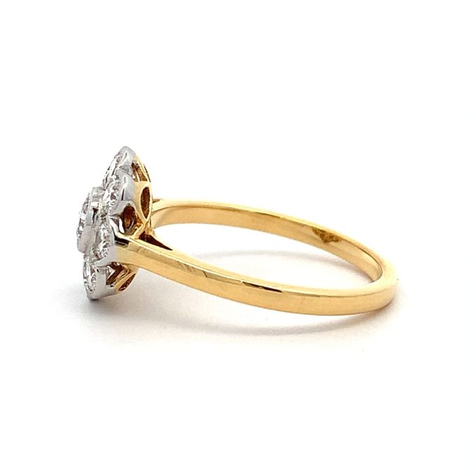 Vintage Diamond Daisy Cluster Ring